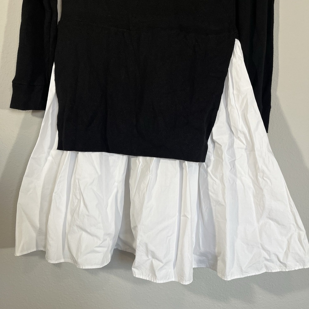 English Factory Black White Tiered Contemporary Mini Dress Size S quiet luxury - Picture 9 of 9